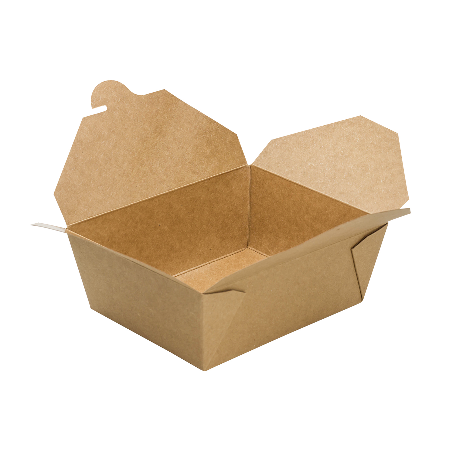 Wholesale 48 fl oz Fold-To-Go Box #8 - Kraft - 300 ct
