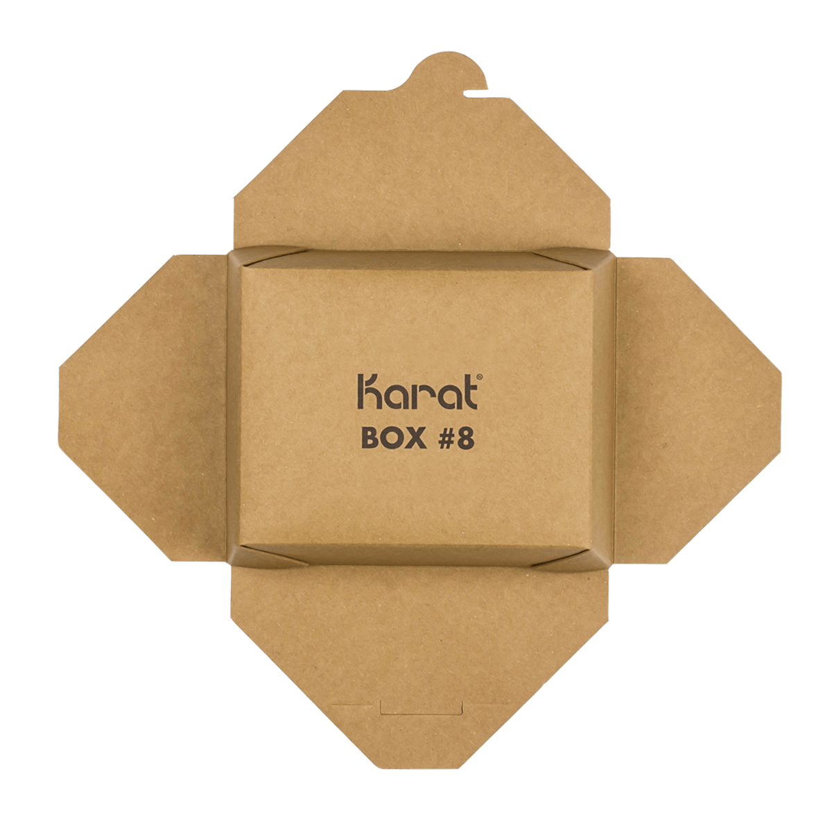 Wholesale 48 fl oz Fold-To-Go Box #8 - Kraft - 300 ct