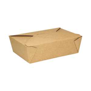 Wholesale 76 fl oz Fold-To-Go Box #3 - Kraft - 200 ct