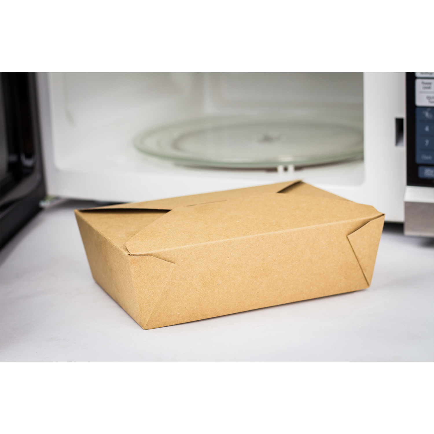 Wholesale 76 fl oz Fold-To-Go Box #3 - Kraft - 200 ct
