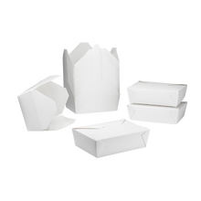 Load image into Gallery viewer, Wholesale 76 fl oz Fold-To-Go Box #3 White - 200 ct
