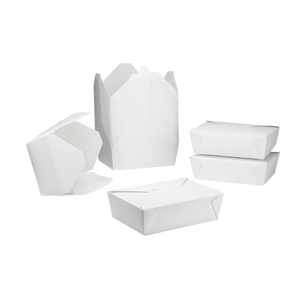 Wholesale 76 fl oz Fold-To-Go Box #3 White - 200 ct