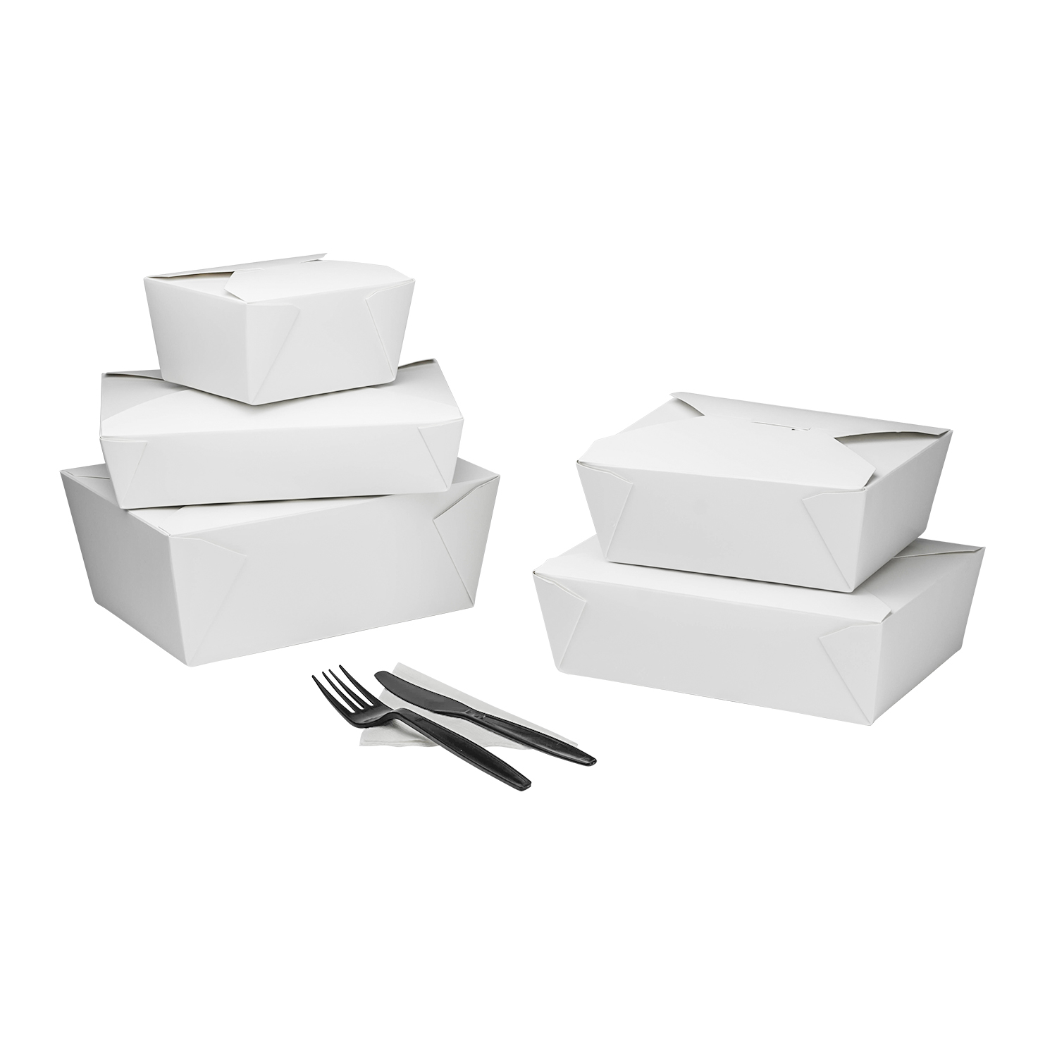 Wholesale 76 fl oz Fold-To-Go Box #3 White - 200 ct