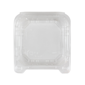Wholesale 6''x6'' PET Plastic Hinged Containers - 500 ct