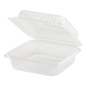 Wholesale 7'' x 7' PP Plastic Hinged Container, 1 compartment - 250 ct