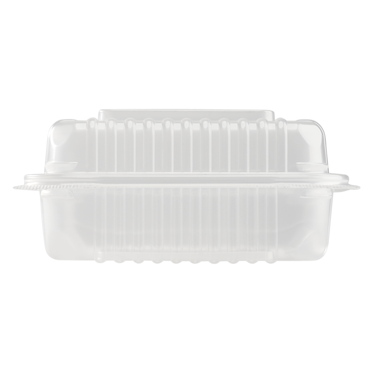 Wholesale 7'' x 7' PP Plastic Hinged Container, 1 compartment - 250 ct
