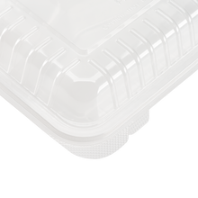 Load image into Gallery viewer, Wholesale 8&#39;&#39; x 8&#39;&#39; 3C PP Plastic Hinged Container 3 Compartments - 250 ct
