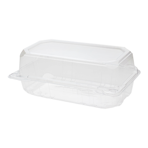 Wholesale 9" x 5" PET Plastic Hinged Containers - 250 ct