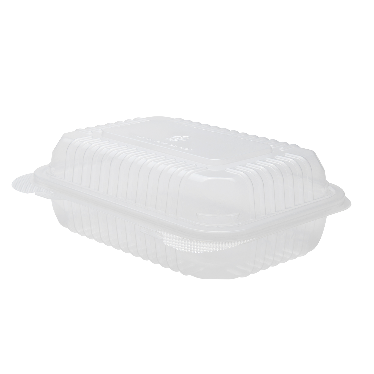 Wholesale 9'' x 6" PP Plastic Hinged Container, 1 compartment - 250 ct