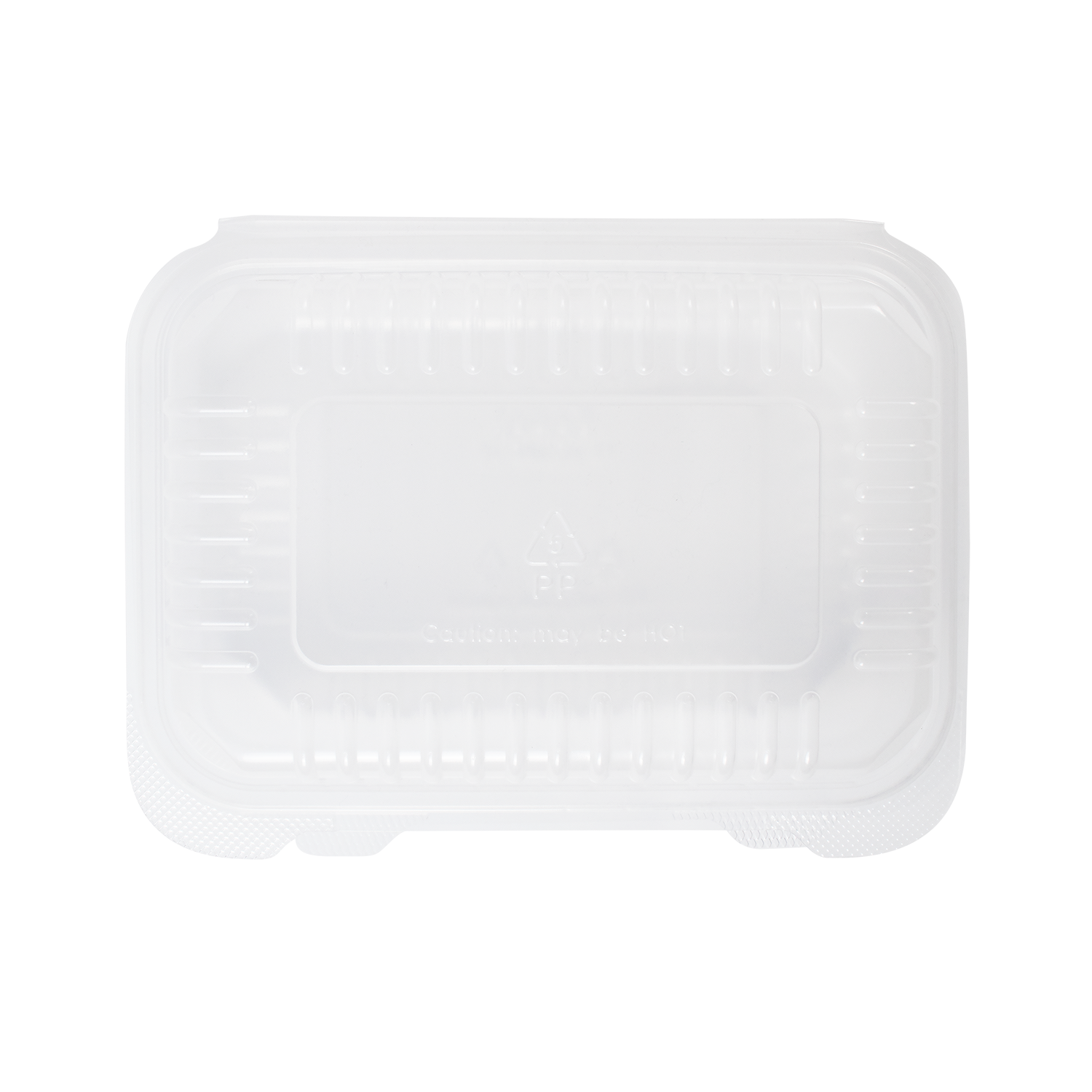 Wholesale 9'' x 6" PP Plastic Hinged Container, 1 compartment - 250 ct