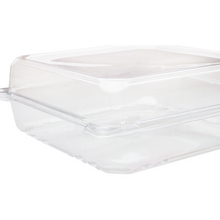 Load image into Gallery viewer, Wholesale 9&#39;&#39;x9&#39;&#39; PET Plastic Hinged Containers - 200 ct
