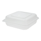 Wholesale 9"x 9" PP Plastic Hinged Containers - 200 ct