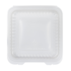 Wholesale 9"x 9" PP Plastic Hinged Containers - 200 ct