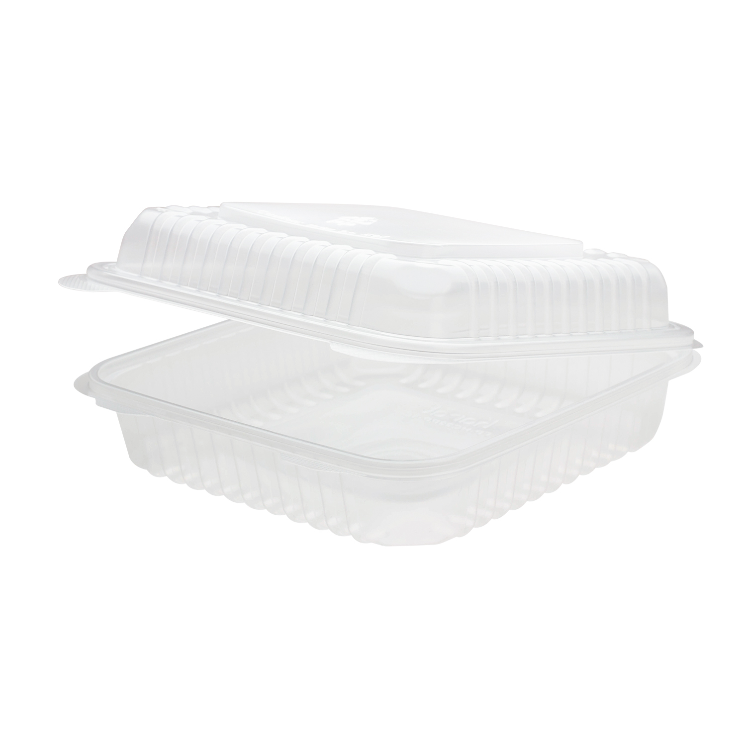 Wholesale 9"x 9" PP Plastic Hinged Containers - 200 ct