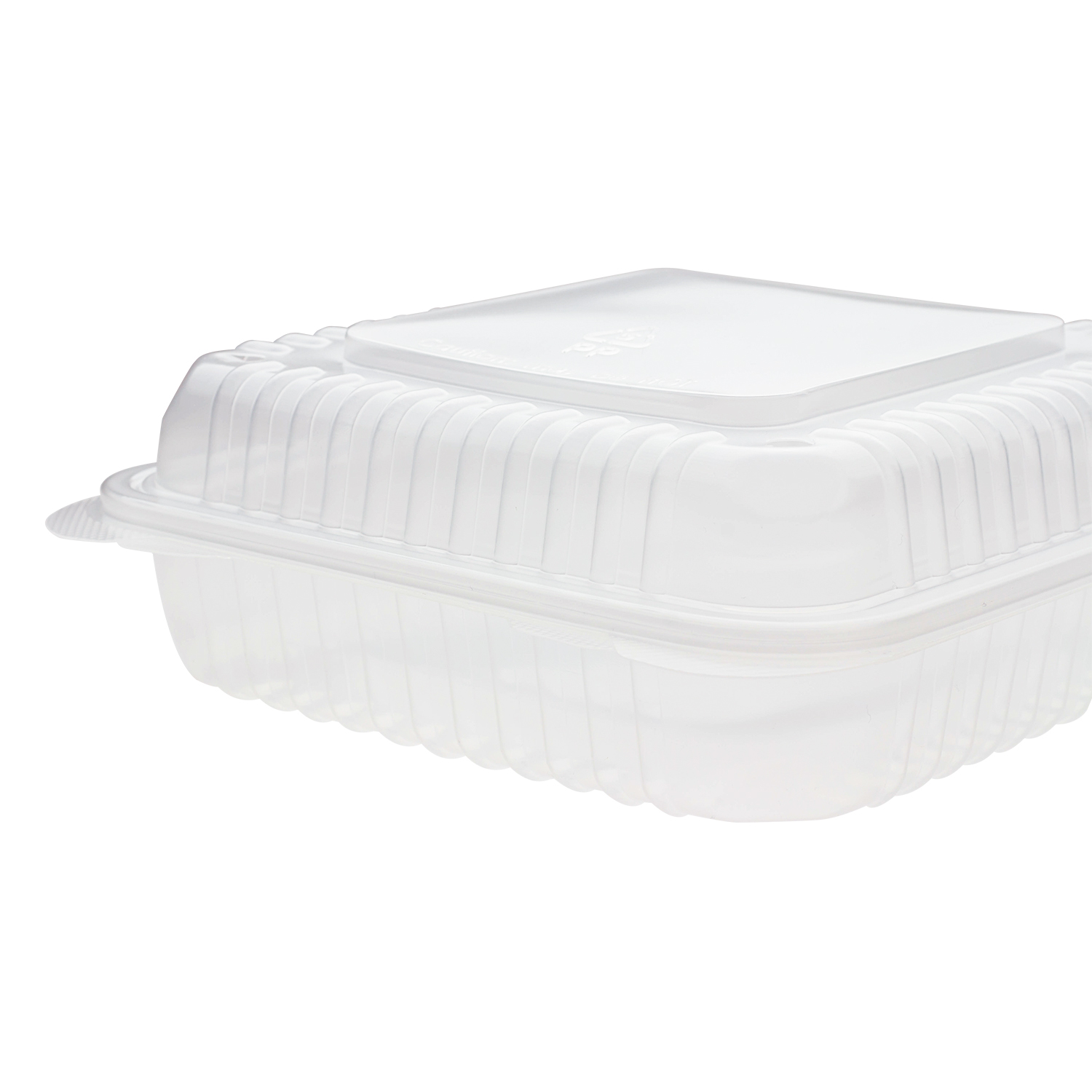 Wholesale 9"x 9" PP Plastic Hinged Containers - 200 ct