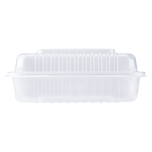 Wholesale 9" x 9" PP Plastic Hinged Containers 3 Compartment - 200 ct