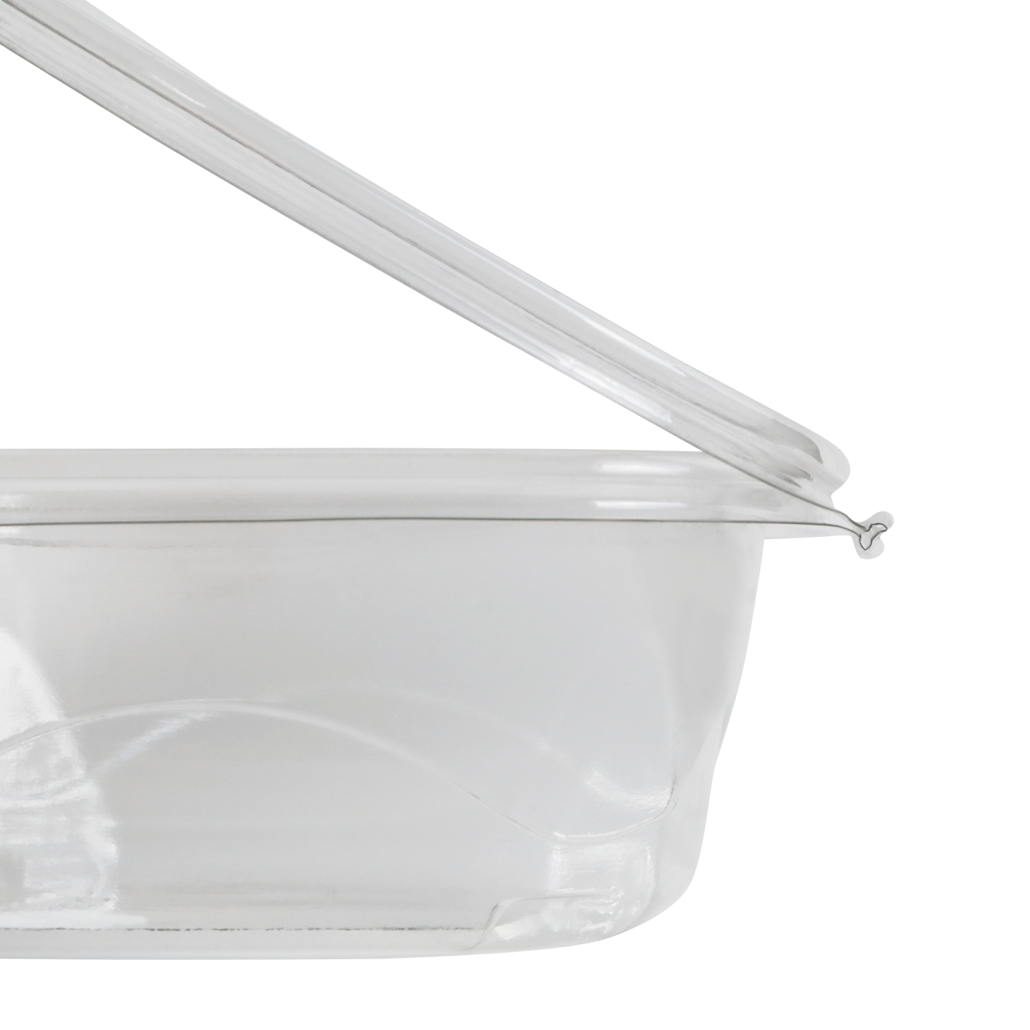Wholesale 12oz PET Plastic Hinged Deli Container - 200 ct