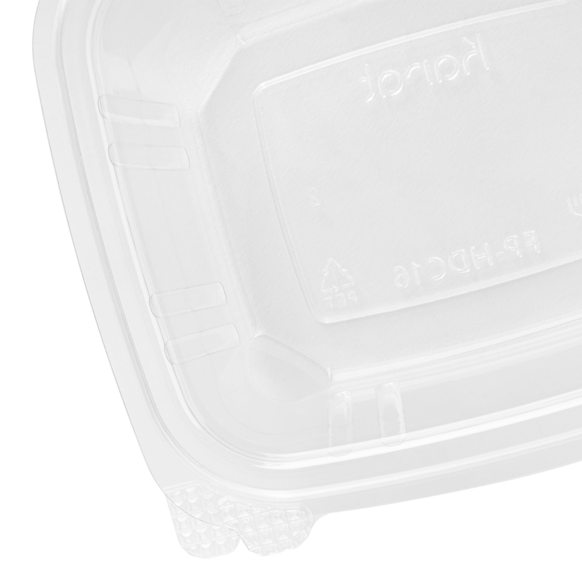Wholesale 16oz PET Plastic Hinged Deli Container - 200 ct