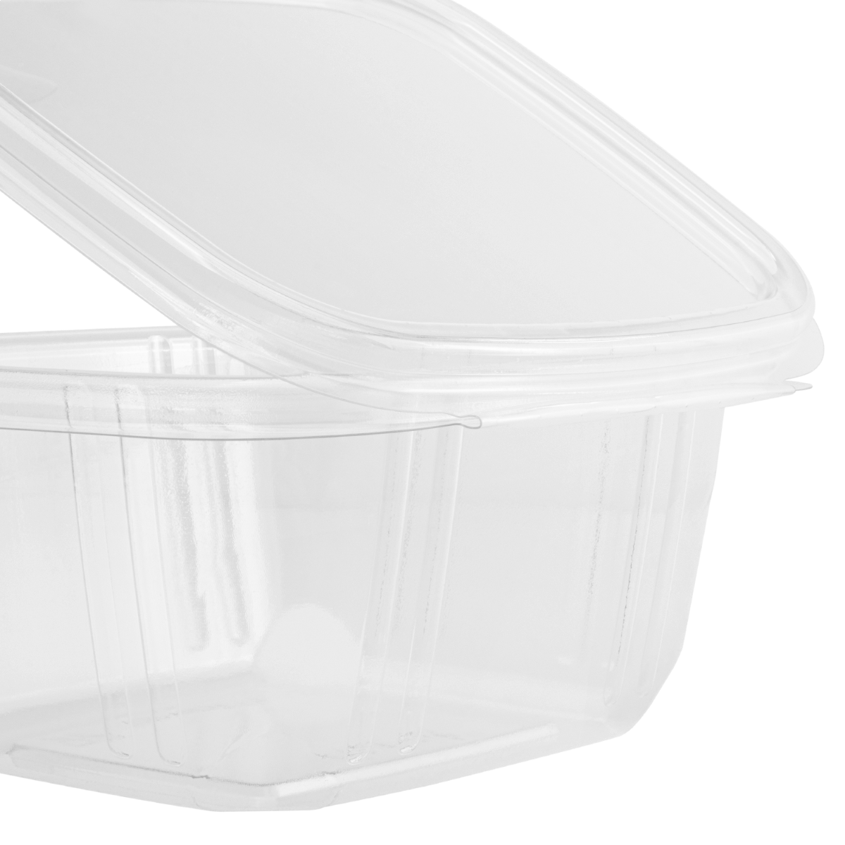 Wholesale 16oz PET Plastic Hinged Deli Container - 200 ct