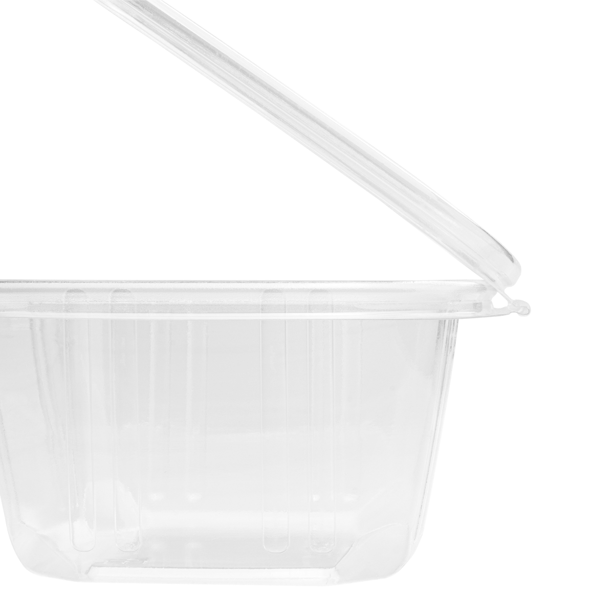 Wholesale 16oz PET Plastic Hinged Deli Container - 200 ct