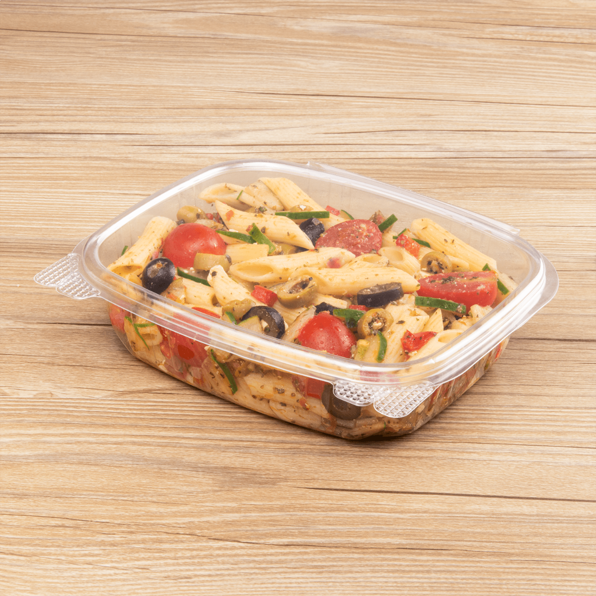 Wholesale 24oz PET Plastic Hinged Deli Container - 200 ct