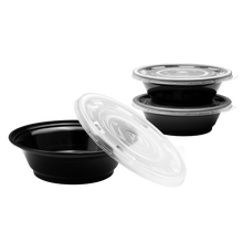 Load image into Gallery viewer, Wholesale 22oz PP Injection Molding Bowl Black - 300 ct
