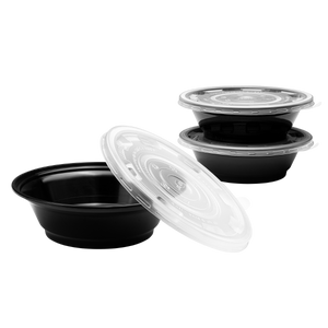 Wholesale 22oz PP Injection Molding Bowl Black - 300 ct