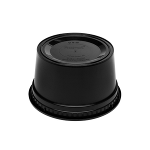 Wholesale 12 oz Black PP Injection Molded Round Deli Containers with Lids - 240 Sets