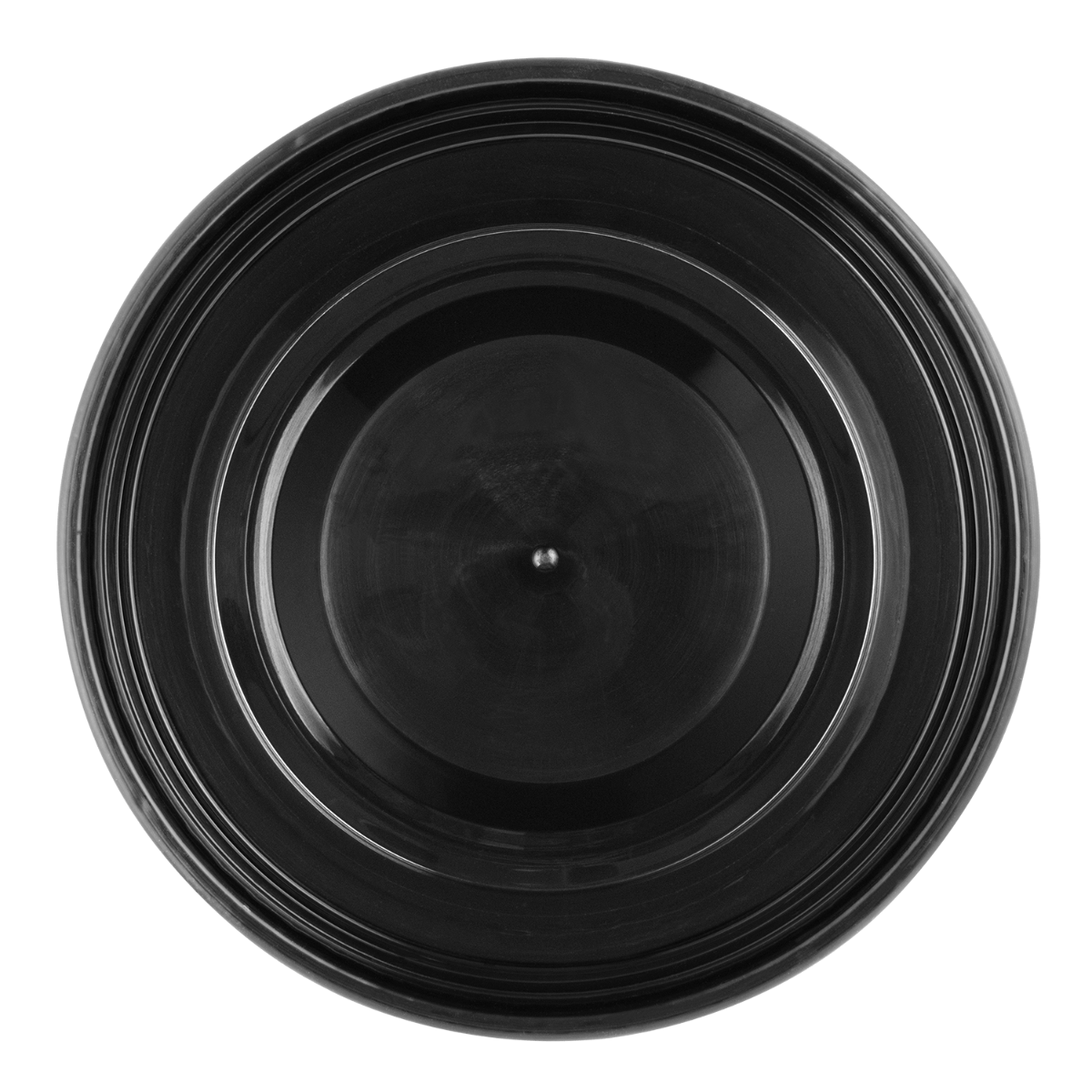 Wholesale 12 oz Black PP Injection Molded Round Deli Containers with Lids - 240 Sets