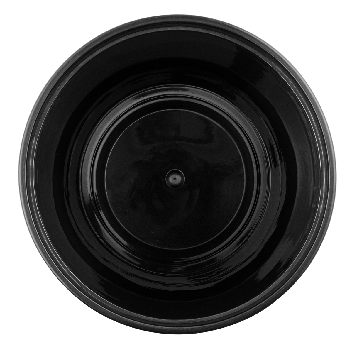 Wholesale 24 oz Black PP Injection Molded Round Deli Containers with Lids - 240 Sets