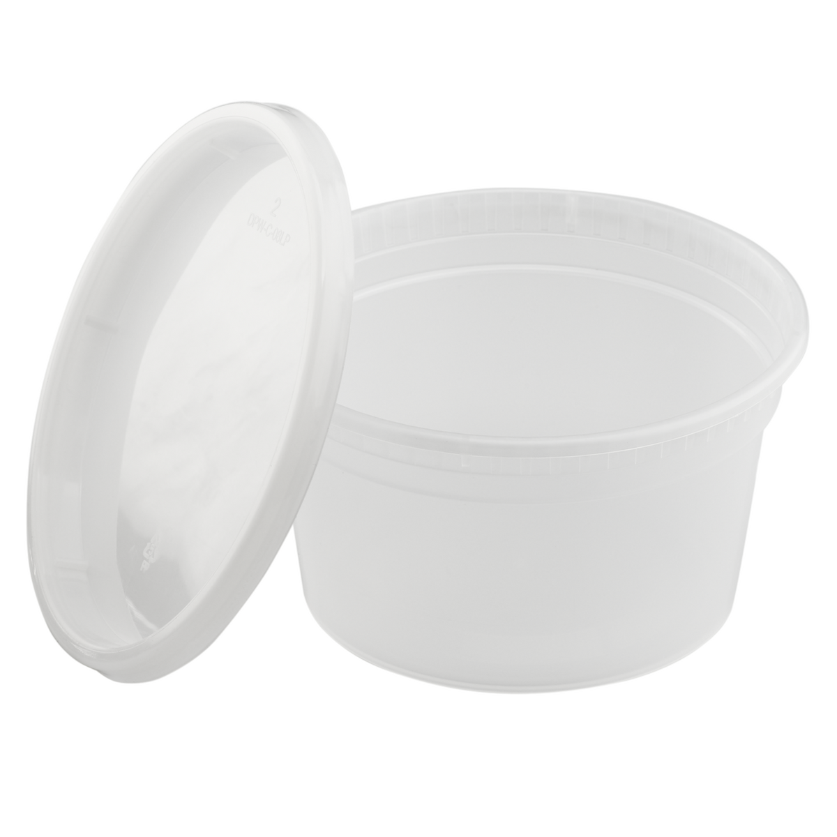 Wholesale 12oz PP Plastic Injection Molded Deli Containers with Lids - 240 ct