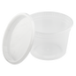 Wholesale 16oz PP Plastic Injection Molded Deli Containers & Lids - 240 ct