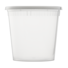 Load image into Gallery viewer, Wholesale 24oz PP Plastic Injection Molded Deli Containers &amp; Lids - 240 ct
