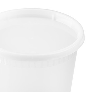 Wholesale 24oz PP Plastic Injection Molded Deli Containers & Lids - 240 ct