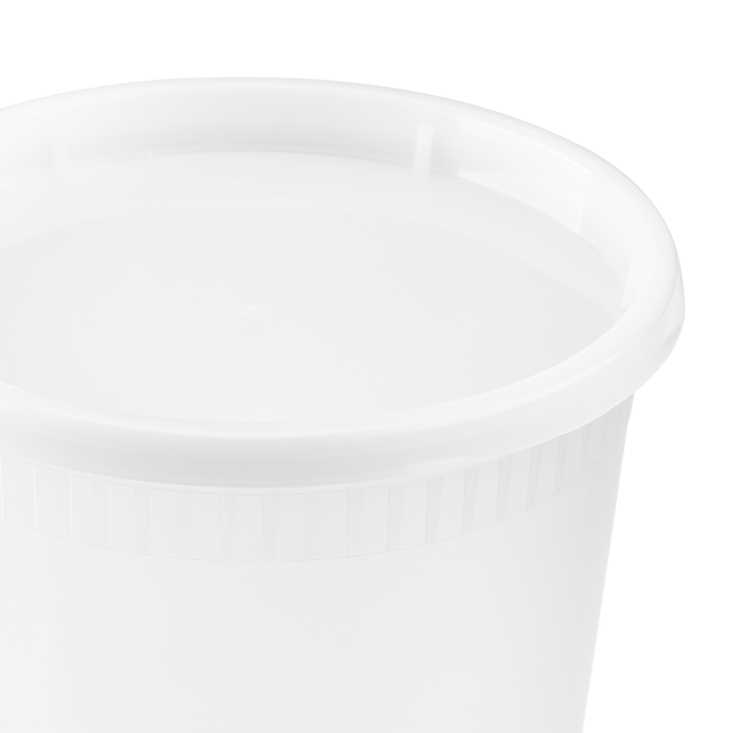 Wholesale 32oz PP Plastic Injection Molded Deli Containers & Lids - 240 ct