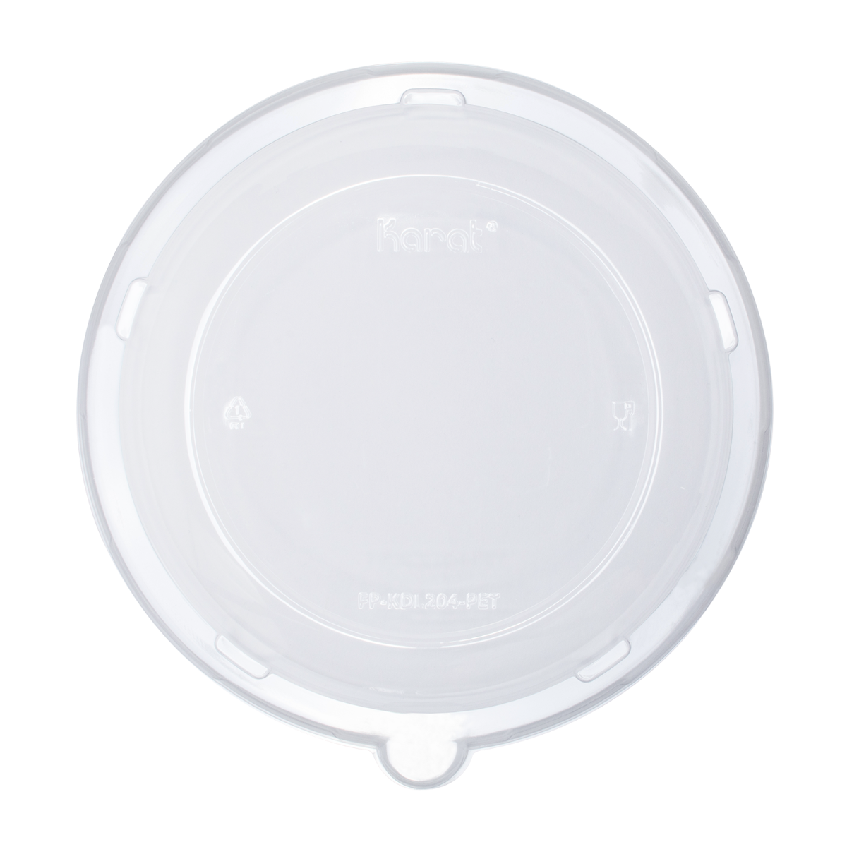 Wholesale PET Dome Lid for 24-40 oz Bagasse Bowl Round - 200 ct