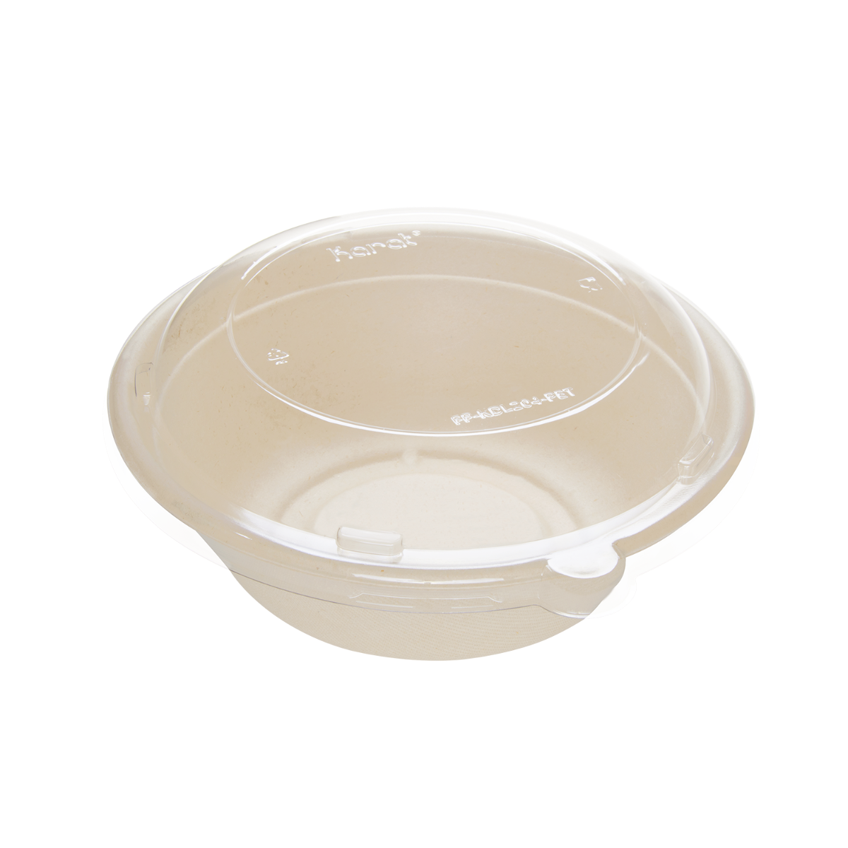 Wholesale PET Dome Lid for 24-40 oz Bagasse Bowl Round - 200 ct