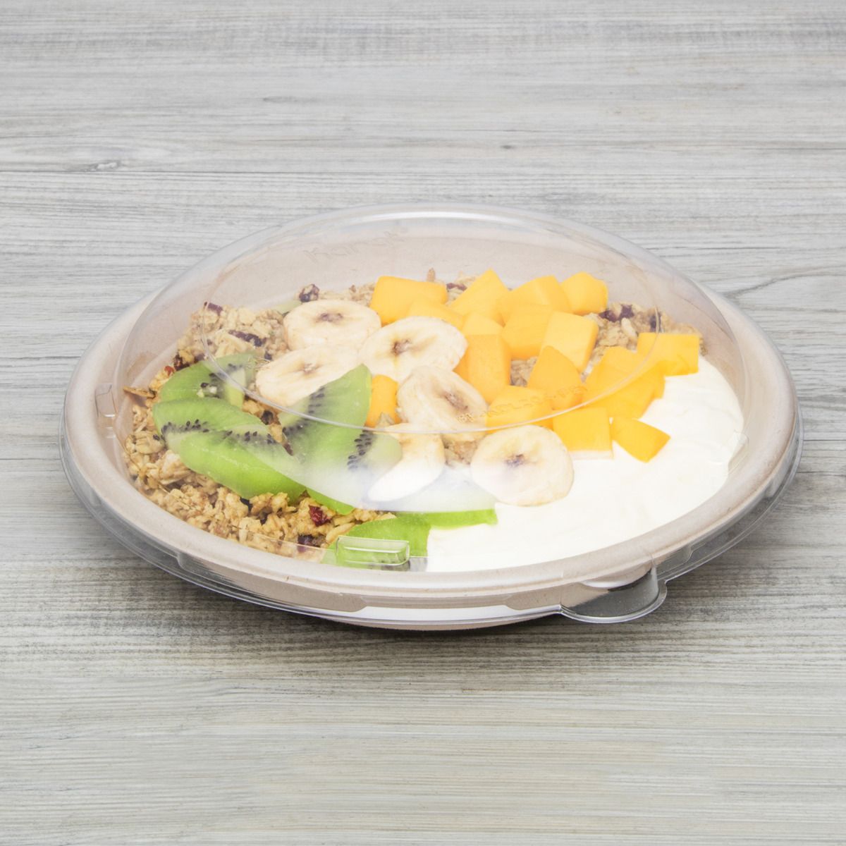 Wholesale PET Dome Lid for 24-40 oz Bagasse Bowl Round - 200 ct