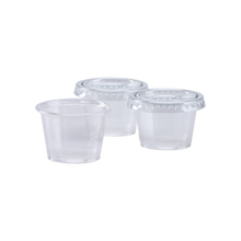 Load image into Gallery viewer, Wholesale 1oz Tall PP Plastic Portion Cups - Clear - 2,500 ct
