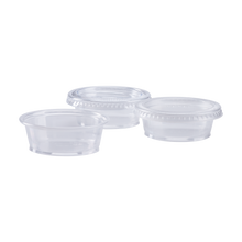 Load image into Gallery viewer, Wholesale 1.5oz PP Plastic Portion Cups - Clear - 2,500 ct
