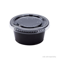 Wholesale 2oz PP Plastic Portion Cups Black - 2,500 ct