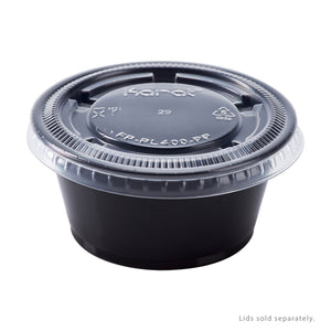 Wholesale 3.25oz PP Plastic Portion Cups Black - 2,500 ct