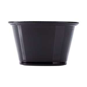 Wholesale 4oz PP Plastic Portion Cups Black - 2,500 ct