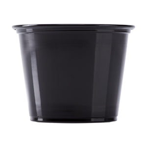 Wholesale 5.5oz PP Plastic Portion Cups Black - 2,500 ct