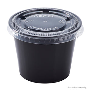 Wholesale 5.5oz PP Plastic Portion Cups Black - 2,500 ct