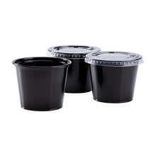 Load image into Gallery viewer, Wholesale 5.5oz PP Plastic Portion Cups Black - 2,500 ct
