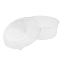 Wholesale PP Dome Lid for 32oz Paper Short Bucket - 360 ct