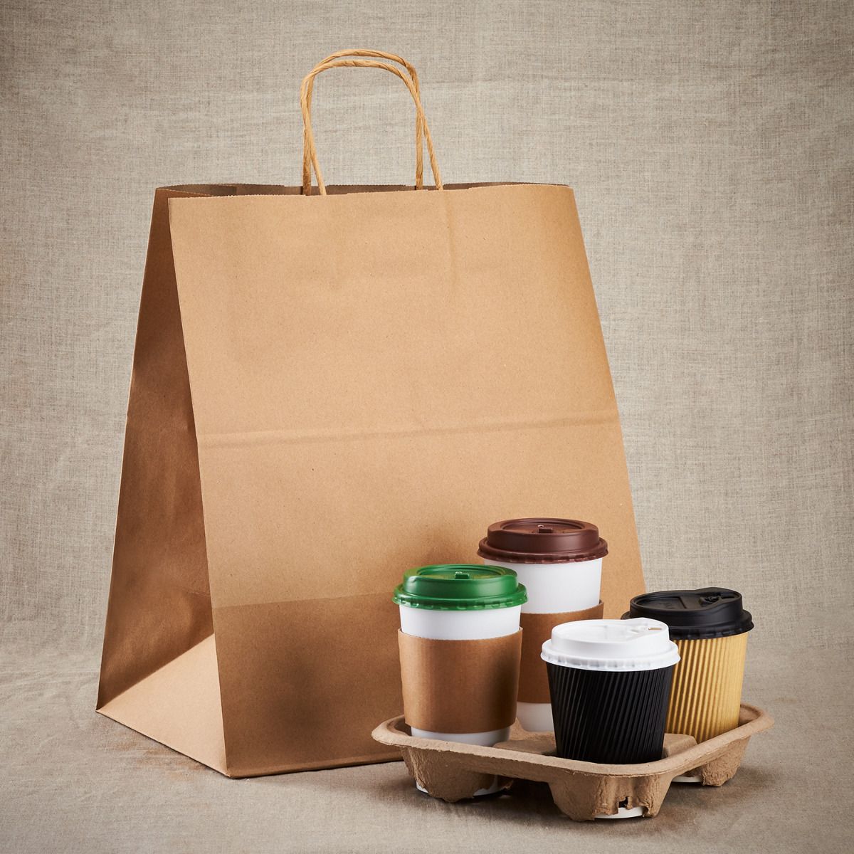 Wholesale Huntington Paper Shopping Bag with Twisted Handles - 200 ct