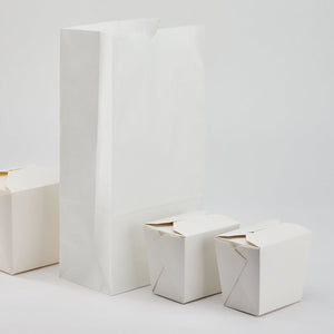Wholesale 8lb Paper Bag White - 1,000 ct