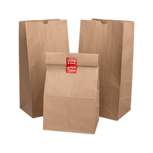 Load image into Gallery viewer, Wholesale 20 LB Paper Bag Kraft - 500 ct
